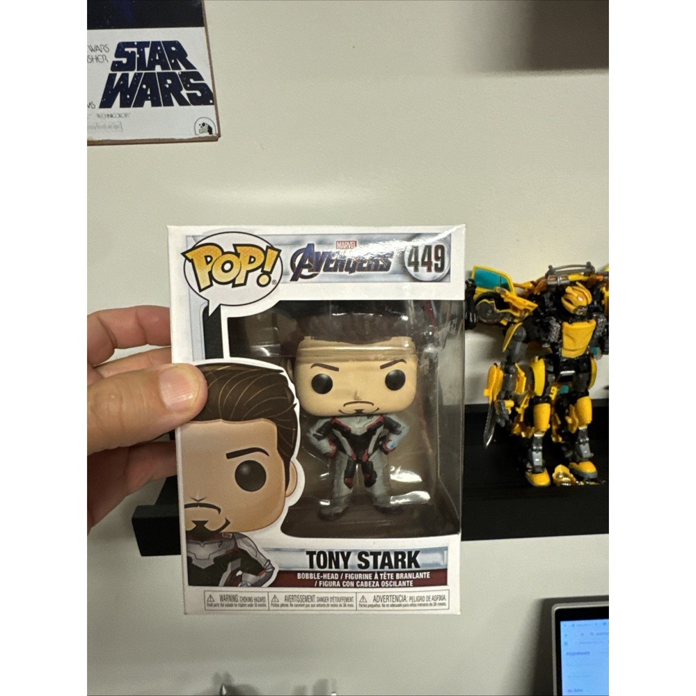 Funko POP! Tony Stark #449‎ Target Exclusive GITD Avengers Endgame Vinyl Figure